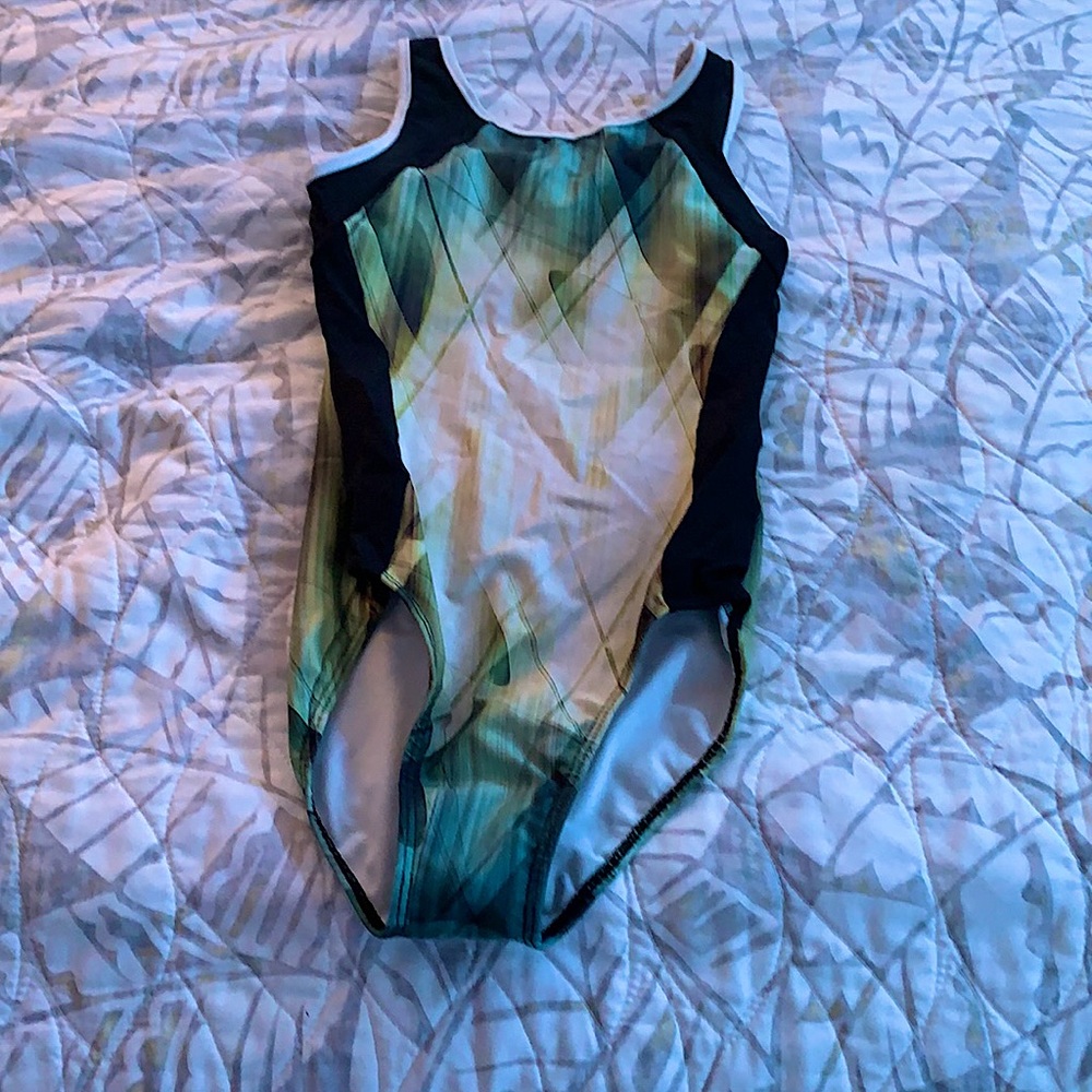 Multi colored gymnastics leo adult xs